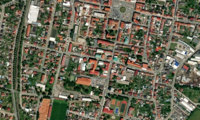 Základní umělecká škola Jana Maláta – letecký pohled