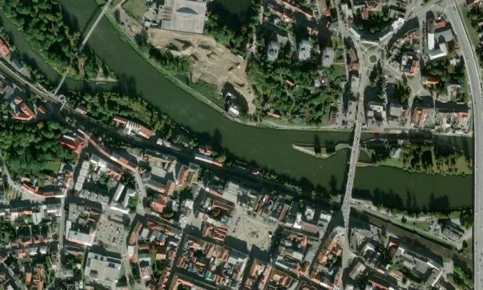 Zálabská bašta – letecký pohled