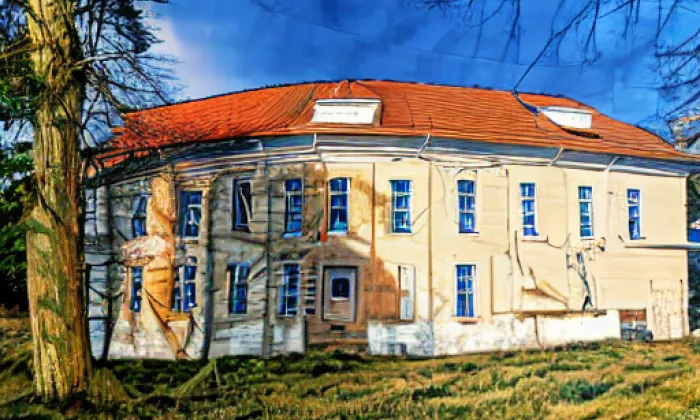 zámeček Měšice – winter