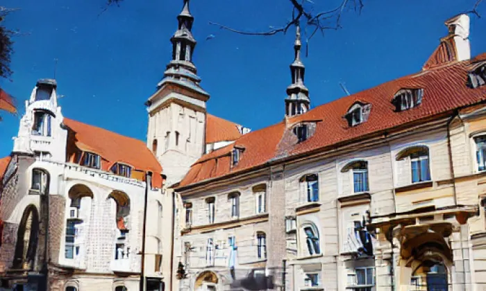 Zámeček Na Křížku – akvarel
