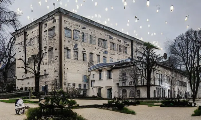 zámecká jízdárna v Hluboké nad Vltavou – noc