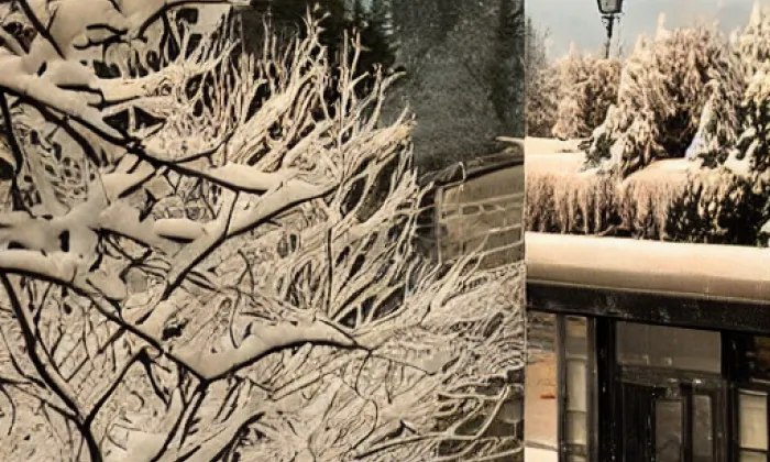 Zámecké schody – winter