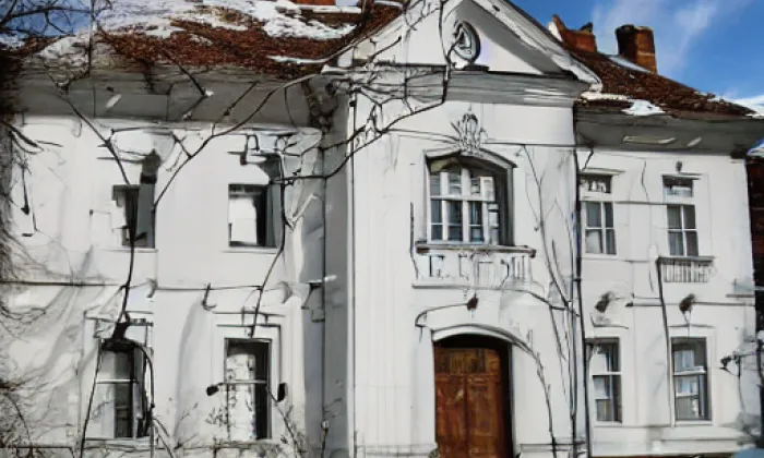 zámek Čeminy – zima