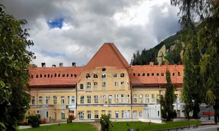 zámek Černovice – akvarel