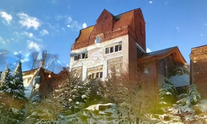 zámek Červená Řečice – winter
