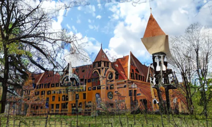 Zámek Čimelice – akvarel