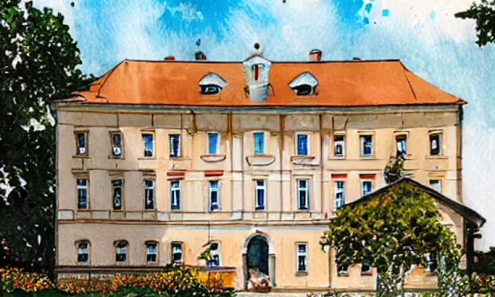 Zámek Boskovice – akvarel