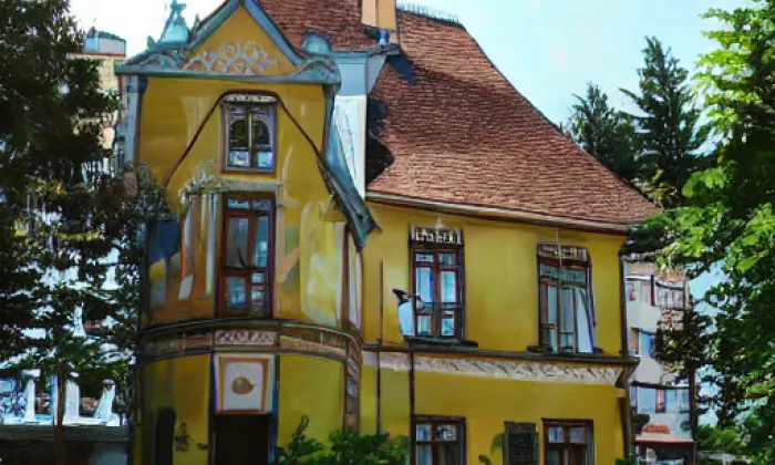 zámek Brněnské Ivanovice – akvarel