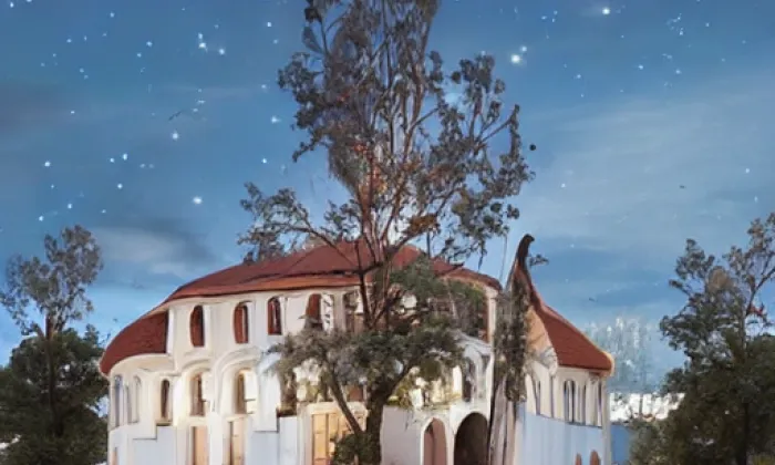 zámek Budkov – noc