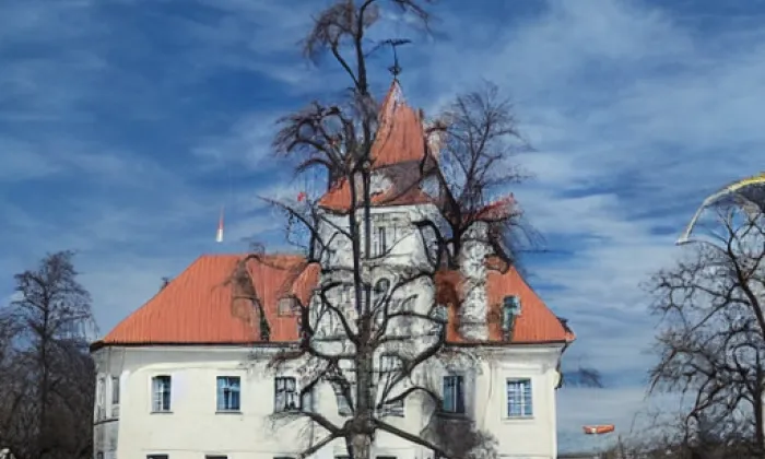 zámek Budkov – zima