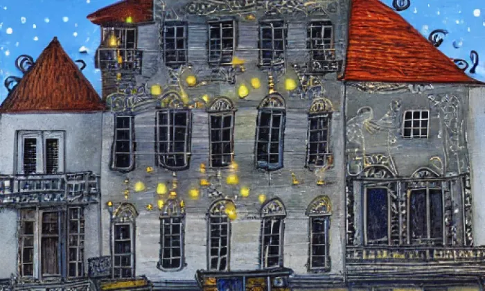 zámek Cebiv – noc