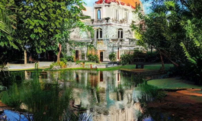 Zámek Chvalkovice – léto