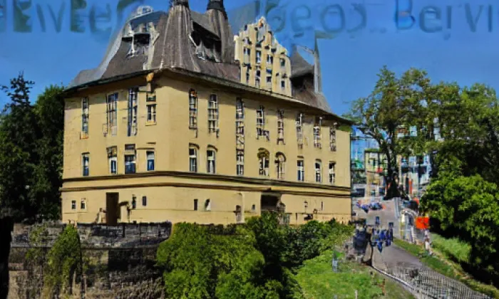 zámek Dírná – akvarel