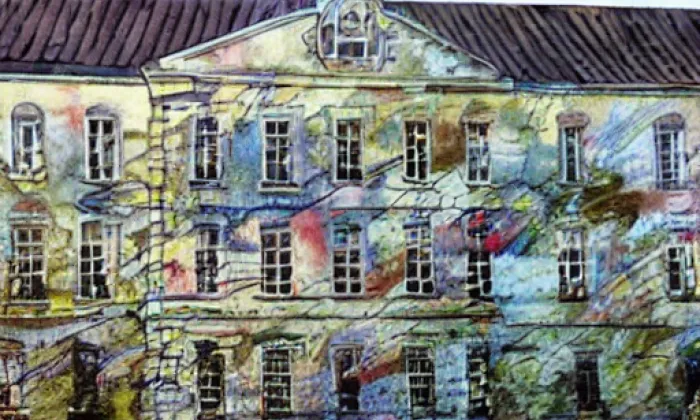 Zámek Dobrohoř – akvarel