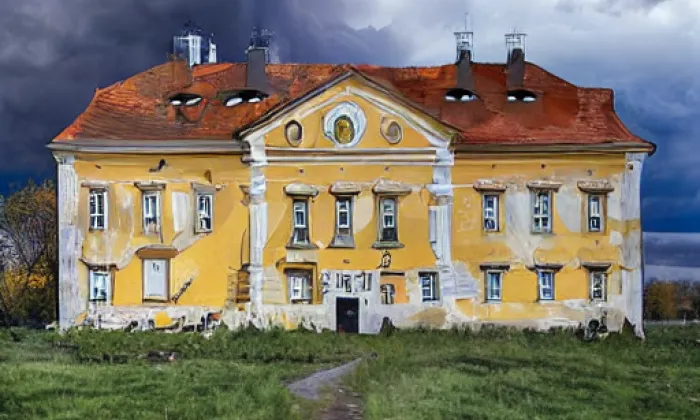zámek Dukovany – autumn