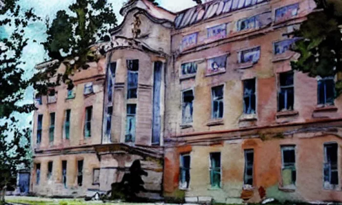 Zámek Fořt – akvarel