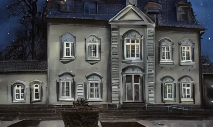 zámek Hlavnice – noc