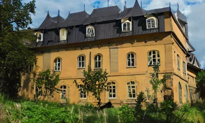 Zámek Hošťálkovy – noc