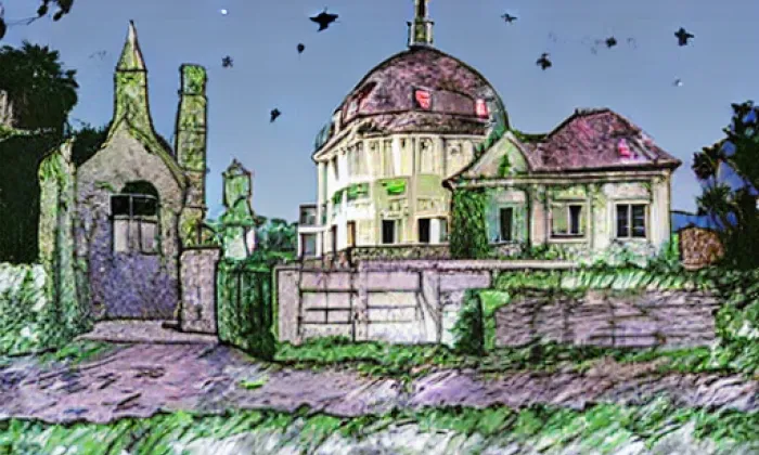 zámek Jičíněves – noc