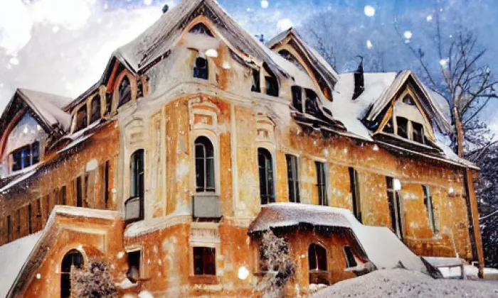 zámek Krásný Les – winter