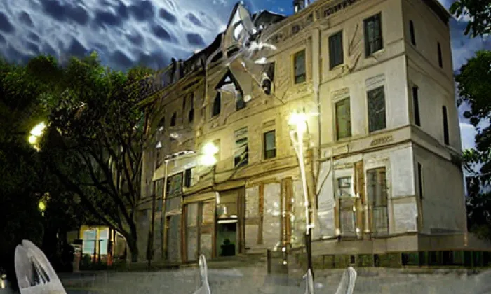 Zámek Lesná (Lesná) – noc