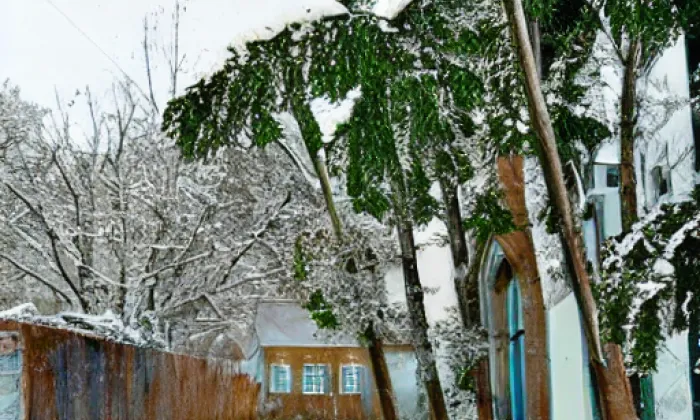 zámek Lipová – winter