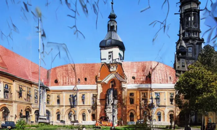 zámek Lužec – zima