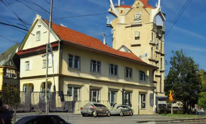 zámek Motol – akvarel