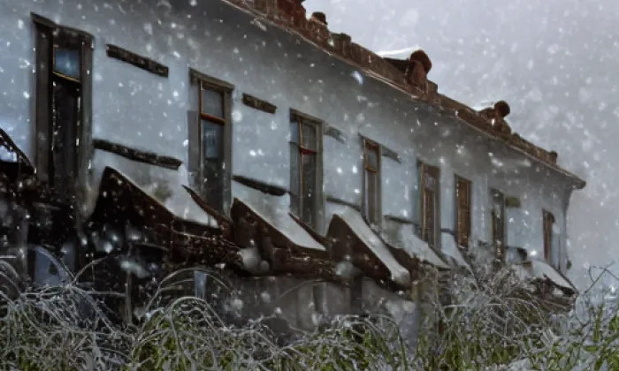 Zámek Nová Bystřice – zima