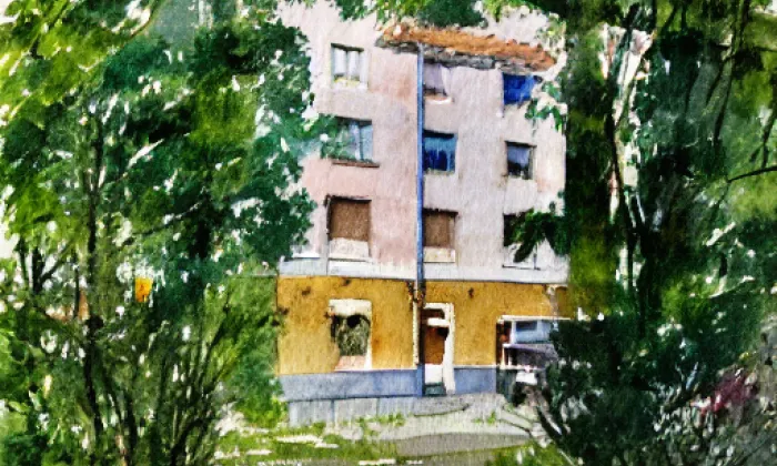 Zámek Nový Haimhausen – akvarel