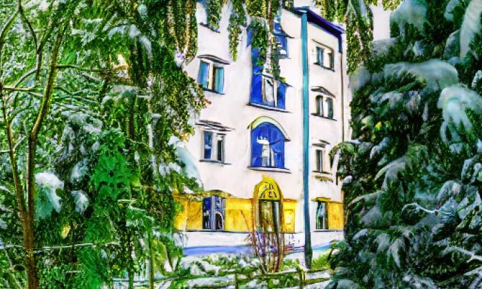 Zámek Nový Haimhausen – winter