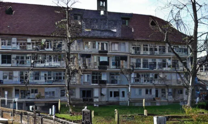 zámek Okrouhlice – akvarel