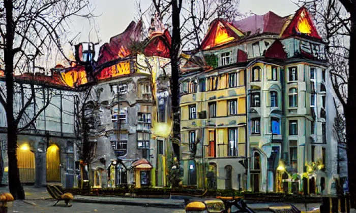 Zámek Osov – noc