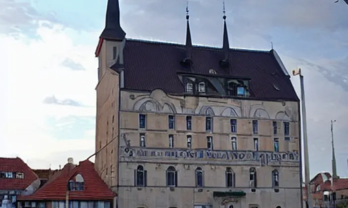 Zámek Příseka – akvarel