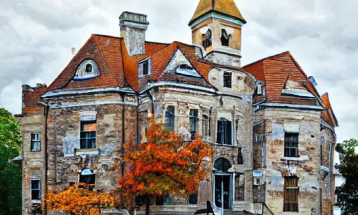 zámek Poběžovice – autumn