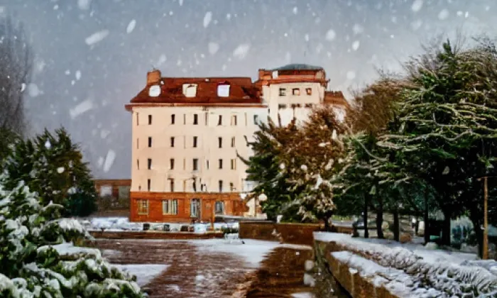 zámek Poděbrady – zima