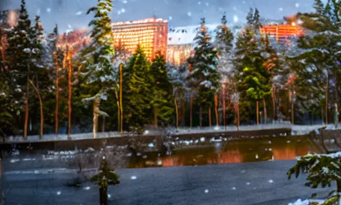 zámek Průhonice – winter