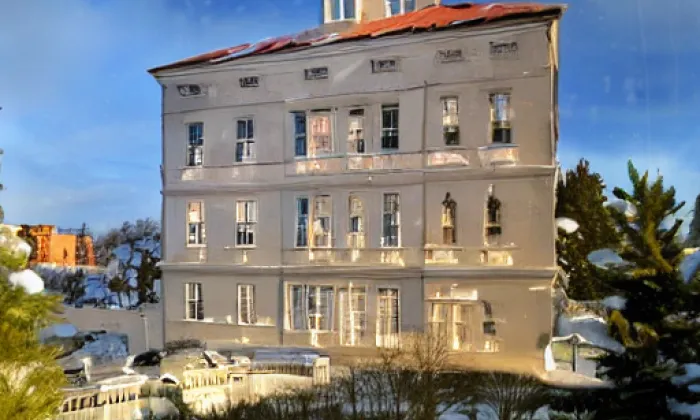 zámek Prčice – zima