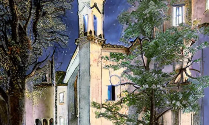 zámek Sokolnice – noc