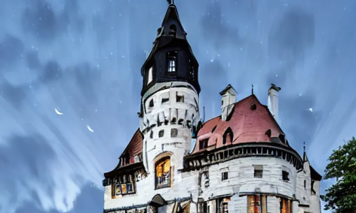 Zámek Stará Ves nad Ondřejnicí – noc