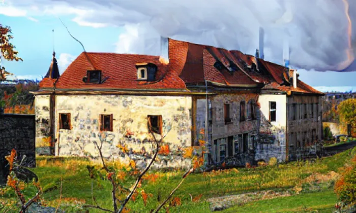 zámek Stránecká Zhoř – autumn