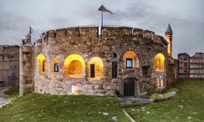 zámek Stránecká Zhoř – noc