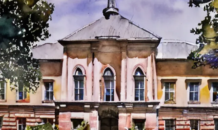 zámek Světlá nad Sázavou – akvarel