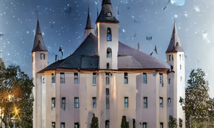zámek Třešť – noc