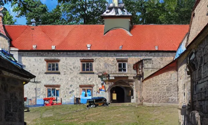 zámek Třebešice – léto