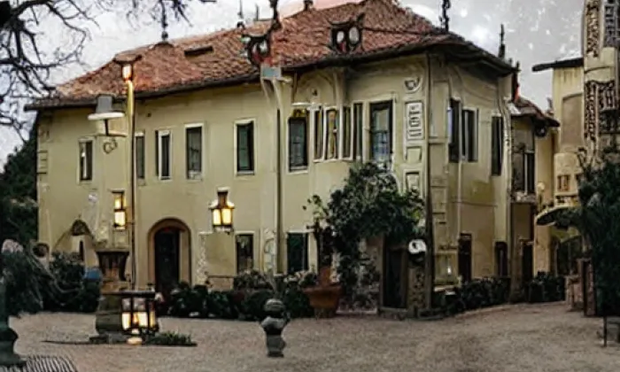 zámek Třebušín – noc