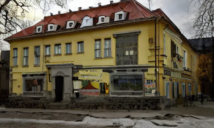 zámek Třebušín – zima
