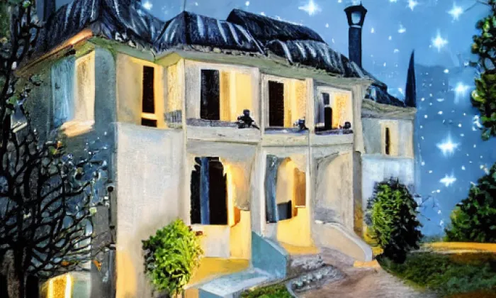 Zámek Tršice – noc
