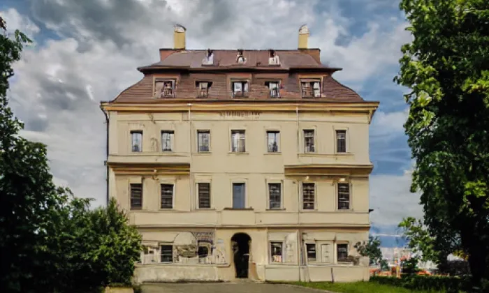 zámek Valeč – zima
