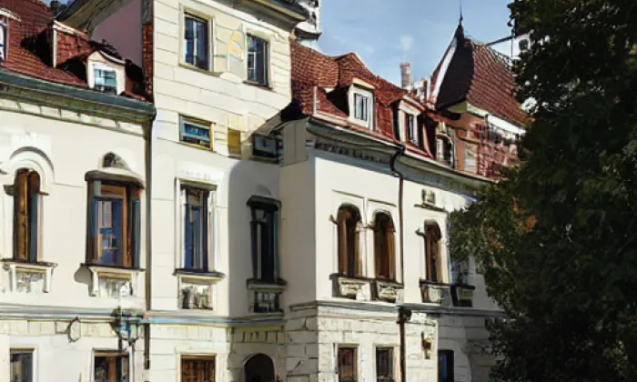 zámek Veleslavín – zima
